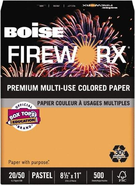 Boise - 8-1/2" x 11" Pumpkin Glow Colored Copy Paper - Use with Laser Printers, Copiers, Plain Paper Fax Machines, Multifunction Machines - Best Tool & Supply