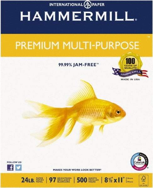 Hammermill - 8-1/2" x 11" White Copy Paper - Use with All Office Equipment - Best Tool & Supply