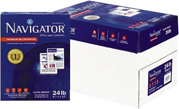 Navigator - 8-1/2" x 11" White Copy Paper - Use with Laser Printers, Copiers, Fax Machines, Multifunction Machines - Best Tool & Supply