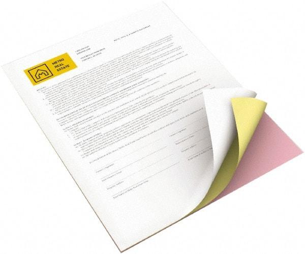 Xerox - 8-1/2" x 11" White, Canary & Pink Digital Carbonless Paper - Use with Laser Copiers, Laser Printers - Best Tool & Supply