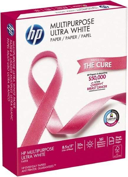 Hewlett-Packard - 8-1/2" x 11" White Copy Paper - Use with Copiers, Inkjet Printers, Laser Printers, Fax Machines - Best Tool & Supply