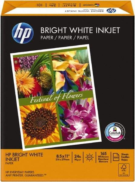 Hewlett-Packard - 8-1/2" x 11" White Colored Copy Paper - Use with Inkjet Printers - Best Tool & Supply