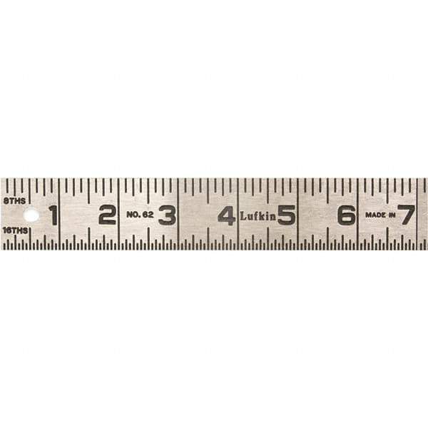 Lufkin - Steel Rules Length (Inch): 48 Graduation Style: Inch - Best Tool & Supply