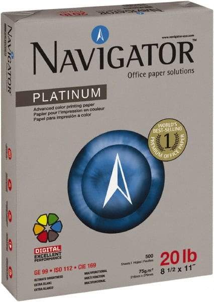 Navigator - 8-1/2" x 11" White Copy Paper - Use with Laser Printers, Copiers, Fax Machines, Multifunction Machines - Best Tool & Supply