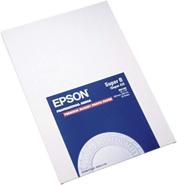 Epson - 13" x 19" White Photo Paper - Use with Inkjet Printers - Best Tool & Supply