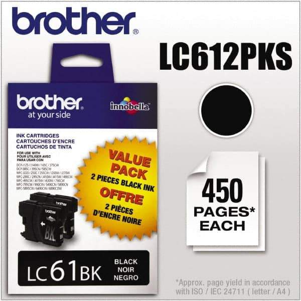 Brother - Black Ink Cartridge - Use with Brother DCP-J140W, 165C, 375CW, 385C, 395CN, 585CW, MFC-250C, 255CW, 290C, 295CN, 490CW, 495CW, J615W, 775CW, 790CW, 795CW, 990CW - Best Tool & Supply