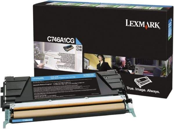 Lexmark - Cyan Toner Cartridge - Use with Lexmark C746, C748 - Best Tool & Supply