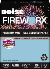 Boise - 8-1/2" x 11" Turbulent Turquoise Colored Copy Paper - Use with Laser Printers, Copiers, Plain Paper Fax Machines, Multifunction Machines - Best Tool & Supply