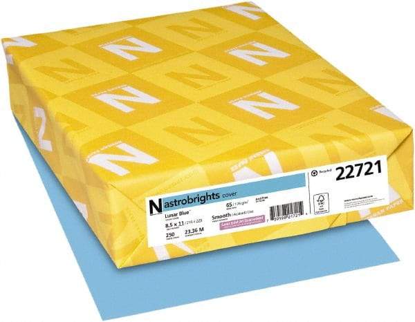 Neenah Paper - 8-1/2" x 11" Lunar Blue Colored Copy Paper - Use with Inkjet Printers, Laser Printers, Copiers - Best Tool & Supply