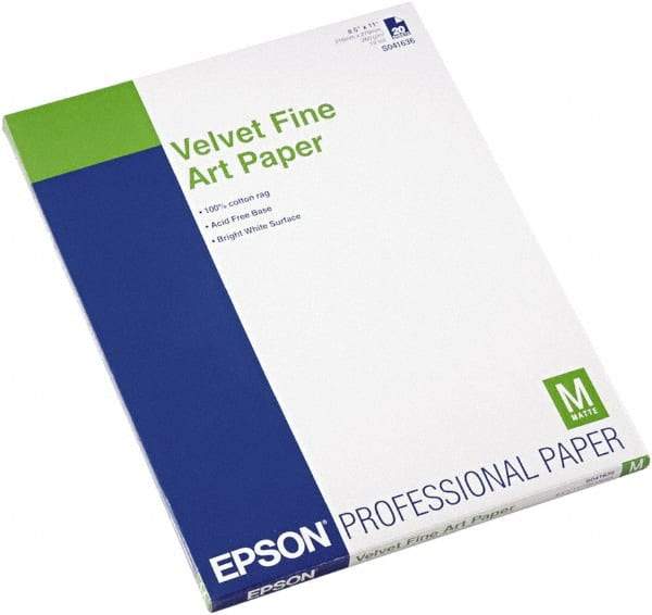 Epson - 8-1/2" x 11" White Photo Paper - Use with Inkjet Printers - Best Tool & Supply