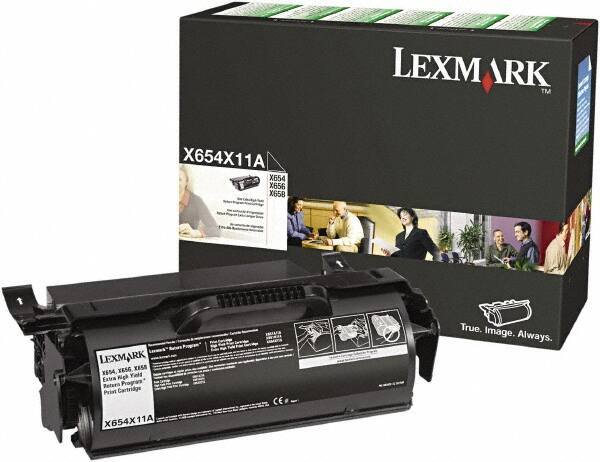 Lexmark - Black Toner Cartridge - Use with Lexmark X651de, X652de, X654de, X656de, X656dte, X658de, X658dfe, X658dme, X658dte, X658dtfe, X658dtme - Best Tool & Supply