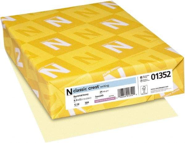 Neenah Paper - 8-1/2" x 11" Baronial Ivory Copy Paper - Use with Laser Printers, Inkjet Printers, Copiers - Best Tool & Supply