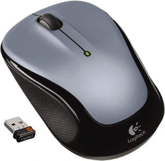 Logitech - Silver Wireless Mouse - Use with Chrome OS, Linux 2.6 & Later, Mac OS X 10.5 & Later, Windows Vista, 7, 8 - Best Tool & Supply