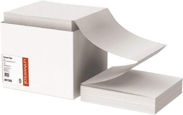 UNIVERSAL - White Computer Paper - Use with Tractor-Feed Printers - Best Tool & Supply