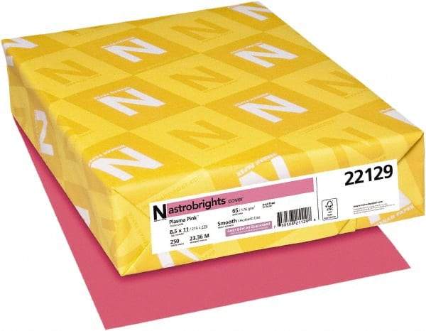 Neenah Paper - 8-1/2" x 11" Plasma Pink Colored Copy Paper - Use with Inkjet Printers, Laser Printers, Copiers - Best Tool & Supply