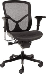 ALERA - 42-3/8" High Ergonomic Multifunction Chair - 28" Wide x 29-1/8" Deep, Breathable-A-Grade Black Mesh Seat, Black - Best Tool & Supply