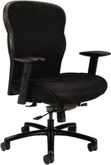 Basyx - 42-7/8" High Big & Tall Mesh Chair - 28 5/8" Wide x 25-5/8" Deep, Fabric Mesh Seat, Black - Best Tool & Supply