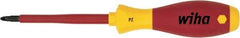 Wiha - #1 Point, 80mm Blade Length Posidrive Screwdriver - 191mm OAL - Best Tool & Supply