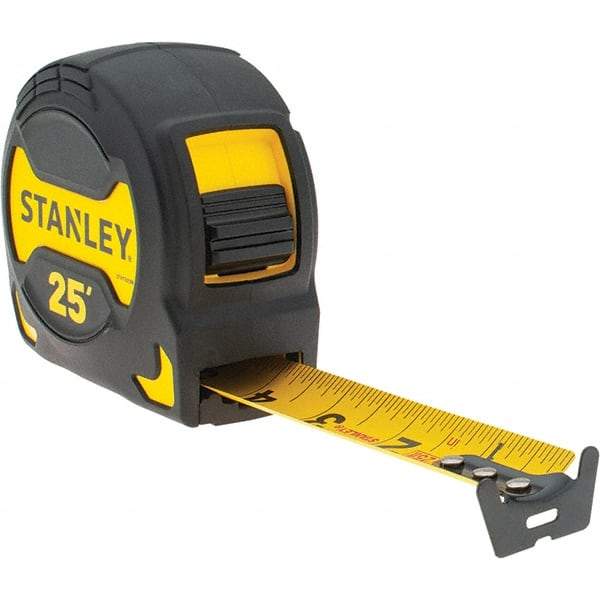 Stanley - 25' x 1-1/8" Tape Measure - 1/16" Graduation, Inch Graduation Style - Best Tool & Supply