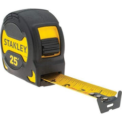 Stanley - 25' x 1-1/8" Tape Measure - 1/16" Graduation, Inch Graduation Style - Best Tool & Supply