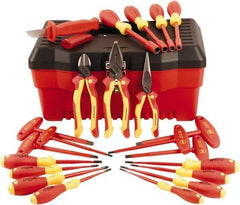 Wiha - 22 Piece Insulated Pliers, Slim Screwdrivers, Nut Driver & T-Handle Hand Tool Set - Comes in Box - Best Tool & Supply