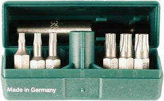 Wiha - 6 Piece, 1/4" Drive Screwdriver Torx Insert Bit Set - T8 to T30 Torx - Best Tool & Supply