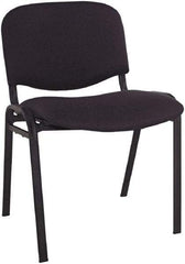 ALERA - Acrylic Black Stacking Chair - Black Frame, 19-3/4" Wide x 21" Deep x 30-3/8" High - Best Tool & Supply