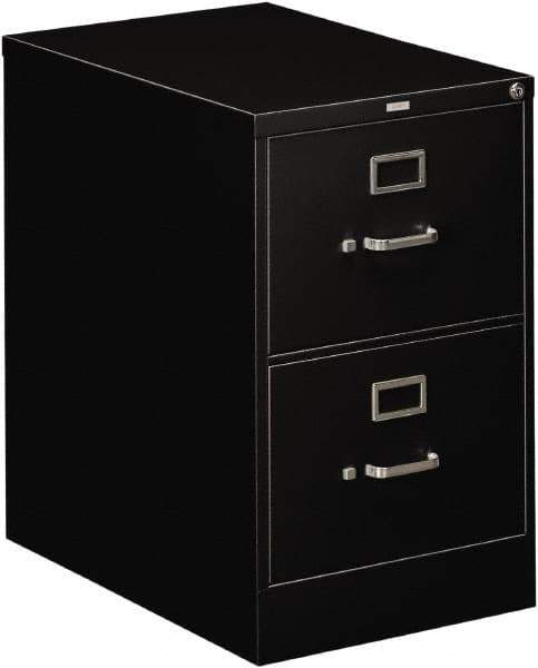 Hon - 18-1/4" Wide x 29" High x 26-1/2" Deep, 2 Drawer Vertical File - Steel, Black - Best Tool & Supply