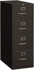 Hon - 18-1/4" Wide x 52" High x 26-1/2" Deep, 4 Drawer Vertical File - Steel, Charcoal - Best Tool & Supply