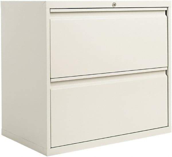 ALERA - 30" Wide x 28.38" High x 19-1/4" Deep, 2 Drawer Lateral File - Steel, Light Gray - Best Tool & Supply