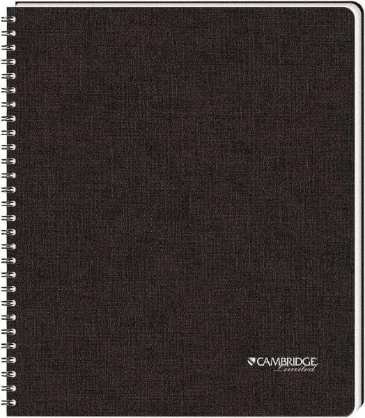 Cambridge Limited - 96 Sheet, 8-1/2 x 11", Legal (Style) Hardbound Notebook - Black - Best Tool & Supply