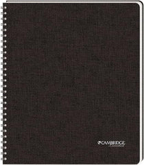 Cambridge Limited - 96 Sheet, 8-1/2 x 11", Legal (Style) Hardbound Notebook - Black - Best Tool & Supply