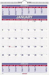 AT-A-GLANCE - 12 Sheet, 8-3/4 x 10", Wall Calendar - White - Best Tool & Supply