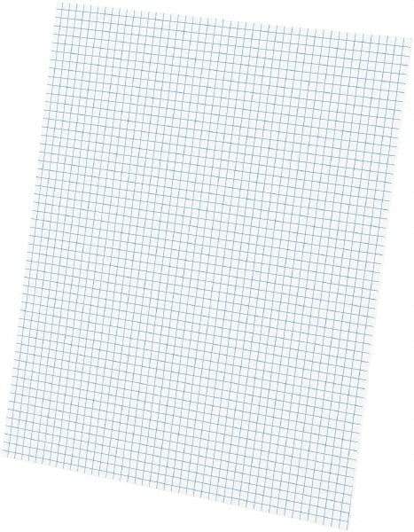 AMPAD - 50 Sheet, 6-5/8 x 9-1/8", Quadrille Quadrille Pads - White - Best Tool & Supply