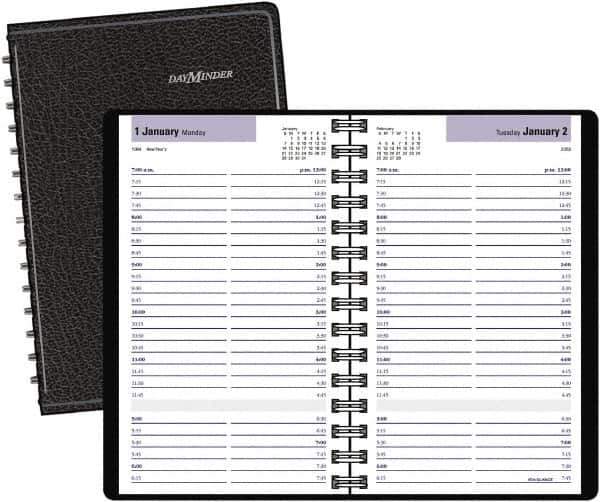 DayMinder - 312 Sheet, 11 x 17", Accounting Book - Black - Best Tool & Supply