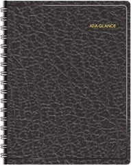 AT-A-GLANCE - 365 Sheet, 8-1/2 x 11", Appointment Book - Black - Best Tool & Supply