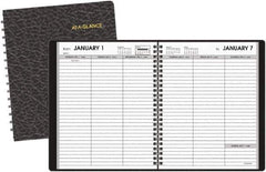 AT-A-GLANCE - 26 Sheet, 5 x 8", Weekly Planner - Black - Best Tool & Supply