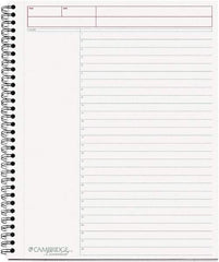 Cambridge - 80 Sheet, 8-1/2 x 11", Business Notebook - Black - Best Tool & Supply