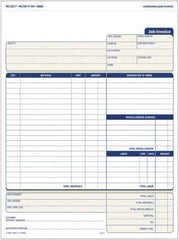 TOPS - 50 Sheet, 4-1/4 x 5-1/2", Invoice Book - Blue & White - Best Tool & Supply