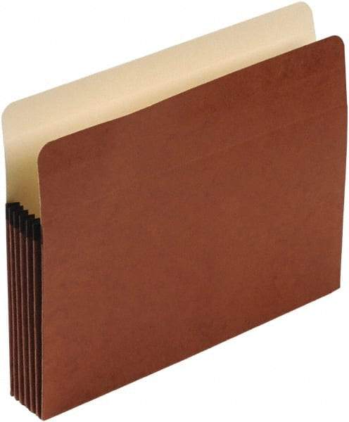 Pendaflex - 8-1/2 x 11", Letter Size, Brown, 5-1/4" Expanding Wallet - Straight Tab Cut Location - Best Tool & Supply