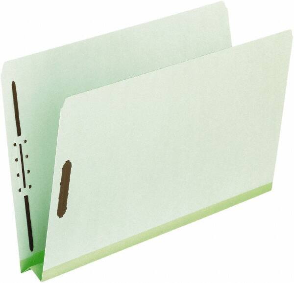 Pendaflex - 8-1/2 x 11", Letter Size, Green, Classification Folders with Top Tab Fastener - 25 Point Stock, Straight Tab Cut Location - Best Tool & Supply