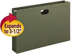 SMEAD - 9-1/2 x 14-1/2", Legal, Standard Green, Hanging File Folder - 11 Point Stock - Best Tool & Supply