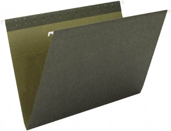 SMEAD - 8-1/2 x 11", Letter Size, Standard Green, Hanging File Folder - 11 Point Stock - Best Tool & Supply