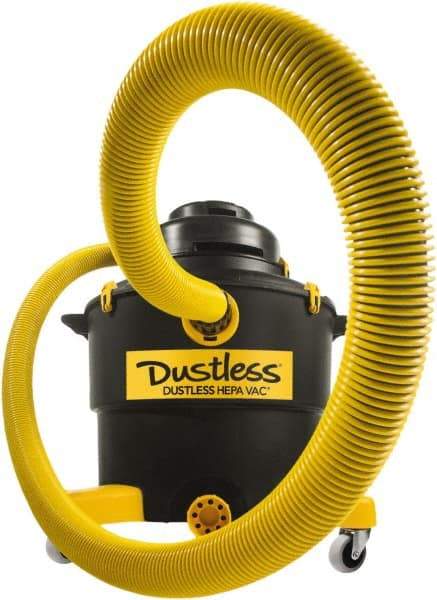 Dustless Technologies - 16 Gal, Plastic Tank, Vacuum - 5 hp, 11.5 Amps - Best Tool & Supply