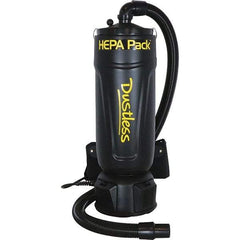 Dustless Technologies - 2.5 Gal, Polyethylene Tank, Dry, HEPA Backpack Vacuum - 11.6 Amps - Best Tool & Supply