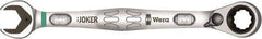 Wera - 18mm 12 Point Combination Wrench - 15° Offset Angle, 9-23/64" OAL, Chrome Molybdenum Steel, Chrome Finish - Best Tool & Supply