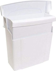 O-Cedar - Plastic Feminine Hygiene Product Receptacle - Surface Mount, 12" High x 5" Wide x 10" Deep, White - Best Tool & Supply