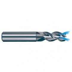 16mm Dia. - 92mm OAL - 45° Helix Bright Carbide End Mill - 3 FL - Best Tool & Supply