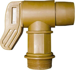 Detco - 2" NPT Plastic Rigid Drum Faucet - No Arrester, Manual Closing, 5" Long Extension - Best Tool & Supply