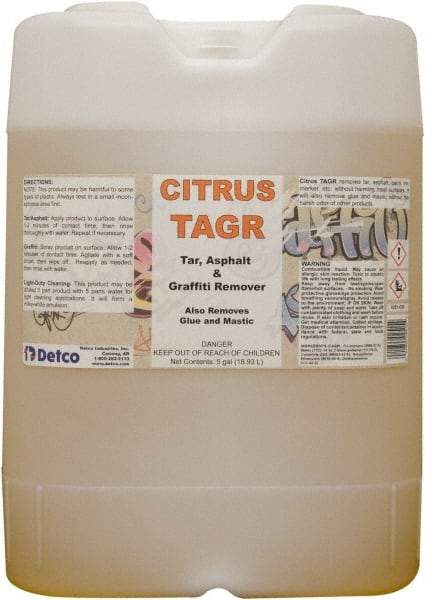 Detco - 5 Gal Drum Graffiti/Vandal Mark Remover - VOC Content g/L 533, Removes Graffiti - Best Tool & Supply